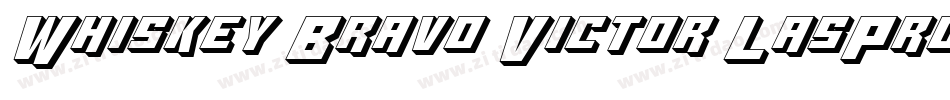 Whiskey Bravo Victor LasPro字体转换